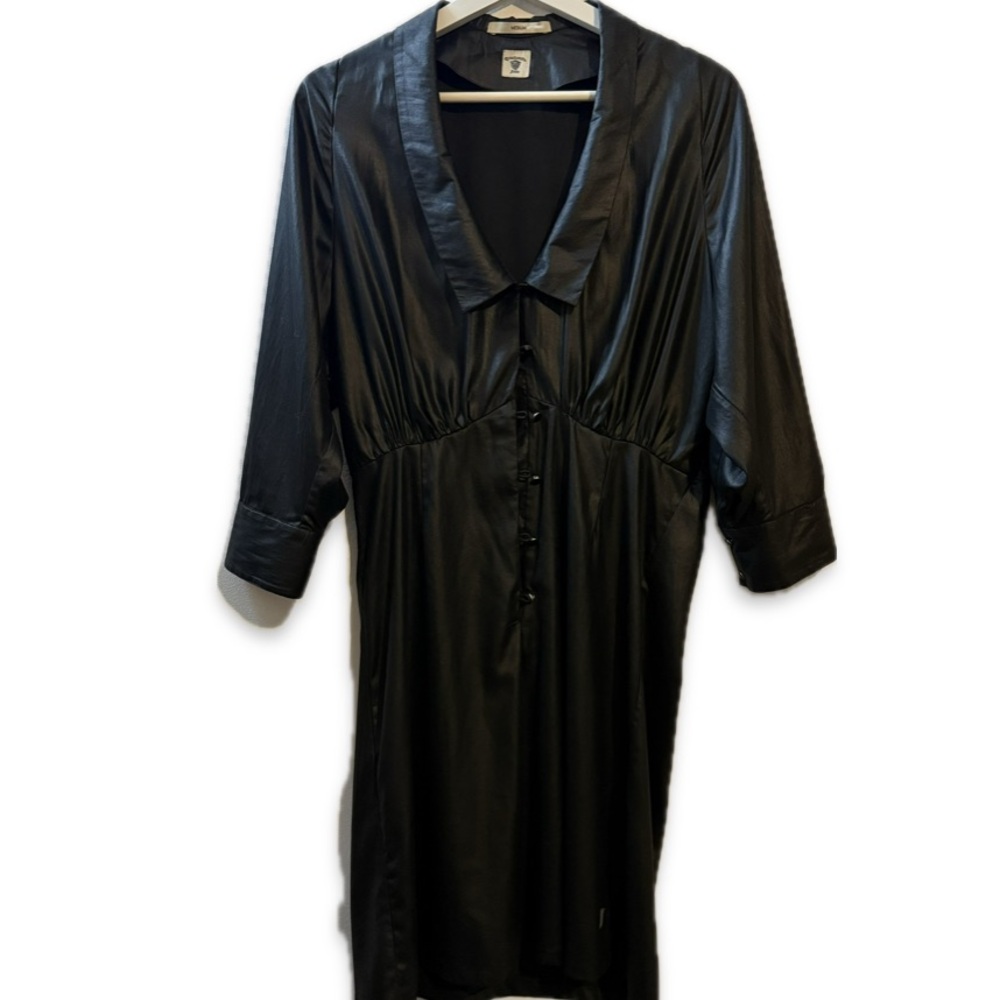 Tiger of Sweden Black Faux Leather Dress Size M